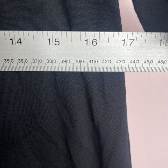 Eileen Fisher Mini Dress Women XS Viscose Stretch Jersey Dress Black Half Sleeve - Picture 7 of 8